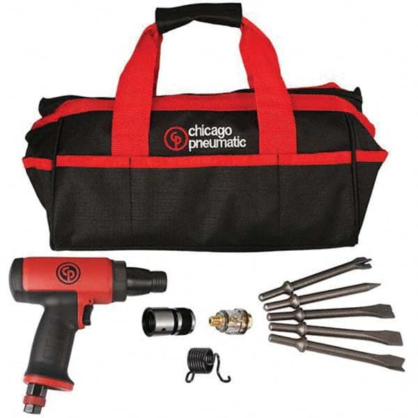 Chicago Pneumatic - 3,500 BPM, 2.64" Long Stroke, Air Chipping Hammer - Americas Tooling