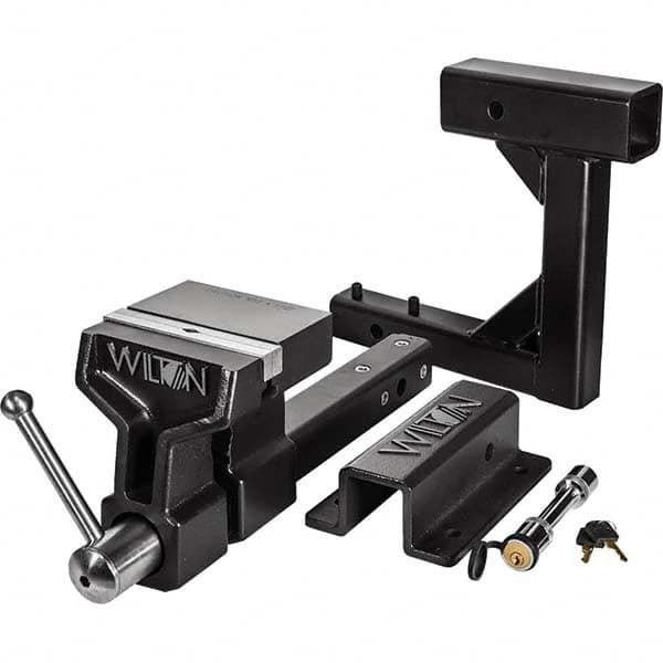 Wilton - 6" Jaw Width x 5-3/4" Jaw Opening, 5" Throat Depth, Bench & Pipe Combination Vise - Americas Tooling