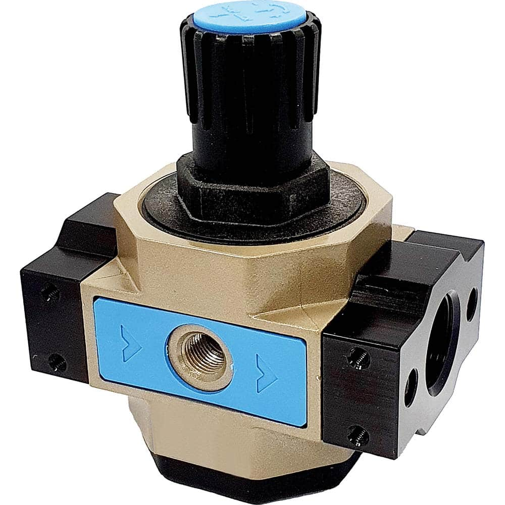 Compressed Air Regulator: 1″ NPT, 213 Max psi, Heavy-Duty 300.1 CFM