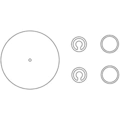 Welch - Air Compressor & Vacuum Pump Accessories; Type: Diaprhm Pump Service Kit ; For Use With: Welch-lmvac Vacuum Systems - Exact Industrial Supply
