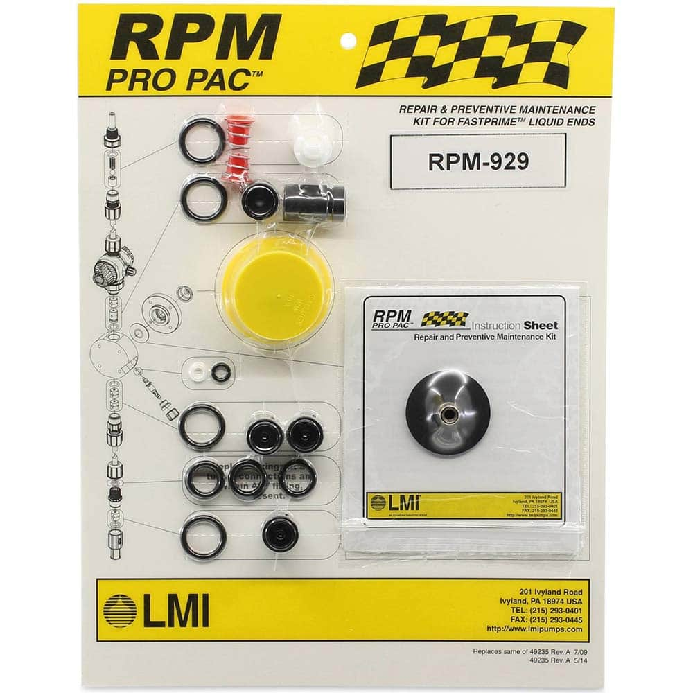 LMI - Metering Pump Accessories Type: Liquid End Preventative Maintenance Kit For Use With: LMI High Viscosity Liquid Ends for 626xx - Americas Tooling