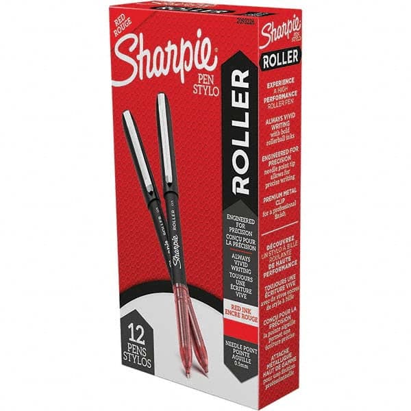 Sharpie - Pens & Pencils Type: Roller Ball Pen Color: Red - Americas Tooling