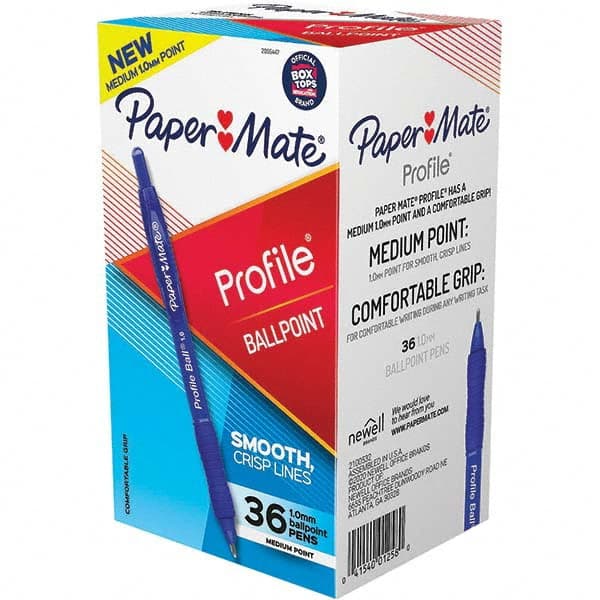 Paper Mate - Pens & Pencils Type: Retractable Ball Point Pen Color: Blue - Americas Tooling