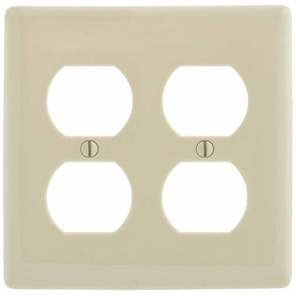 Hubbell Wiring Device-Kellems - Wall Plates Wall Plate Type: Outlet Wall Plates Color: Light Almond - Americas Tooling