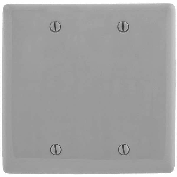 Hubbell Wiring Device-Kellems - Wall Plates Wall Plate Type: Blank Wall Plate Color: Gray - Americas Tooling