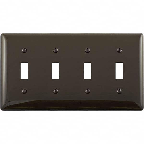 Hubbell Wiring Device-Kellems - Wall Plates Wall Plate Type: Switch Plates Color: Brown - Americas Tooling