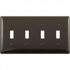 Hubbell Wiring Device-Kellems - Wall Plates Wall Plate Type: Switch Plates Color: Brown - Americas Tooling