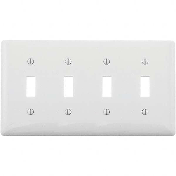 Hubbell Wiring Device-Kellems - Wall Plates Wall Plate Type: Switch Plates Color: White - Americas Tooling