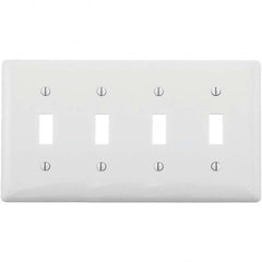 Hubbell Wiring Device-Kellems - Wall Plates Wall Plate Type: Switch Plates Color: White - Americas Tooling