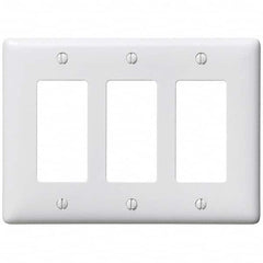 Hubbell Wiring Device-Kellems - Wall Plates Wall Plate Type: Outlet Wall Plates Color: White - Americas Tooling