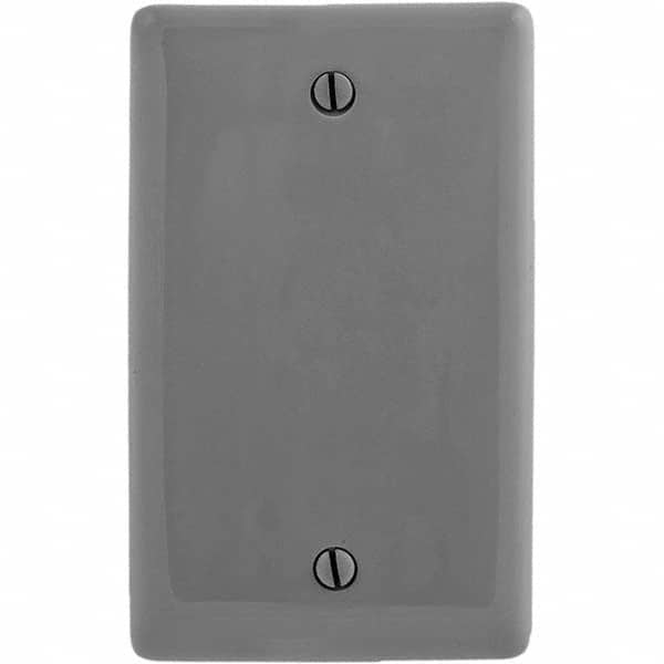 Hubbell Wiring Device-Kellems - Wall Plates Wall Plate Type: Blank Wall Plate Color: Gray - Americas Tooling