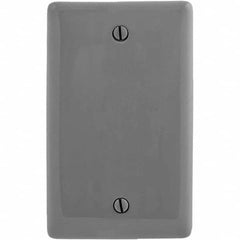 Hubbell Wiring Device-Kellems - Wall Plates Wall Plate Type: Blank Wall Plate Color: Gray - Americas Tooling