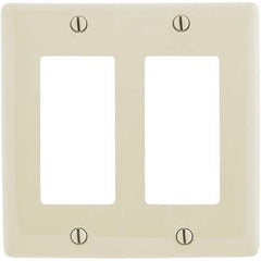 Hubbell Wiring Device-Kellems - Wall Plates Wall Plate Type: Outlet Wall Plates Color: Light Almond - Americas Tooling