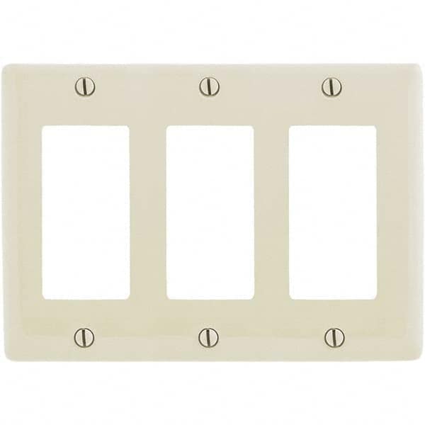 Hubbell Wiring Device-Kellems - Wall Plates Wall Plate Type: Outlet Wall Plates Color: Light Almond - Americas Tooling