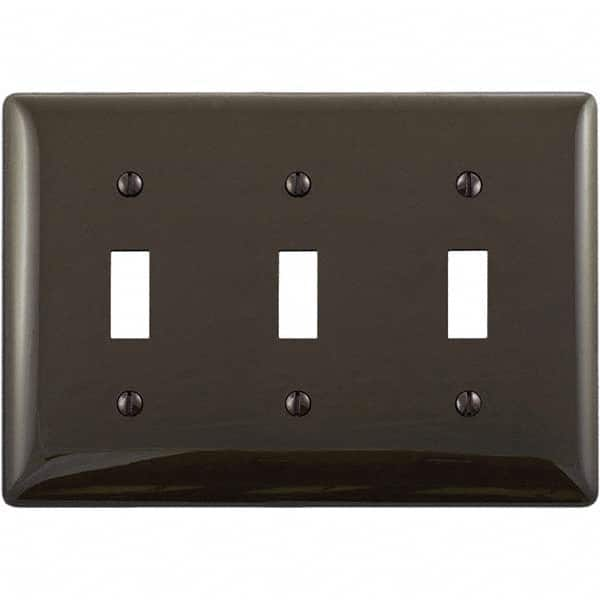 Hubbell Wiring Device-Kellems - Wall Plates Wall Plate Type: Switch Plates Color: Brown - Americas Tooling