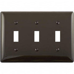 Hubbell Wiring Device-Kellems - Wall Plates Wall Plate Type: Switch Plates Color: Brown - Americas Tooling