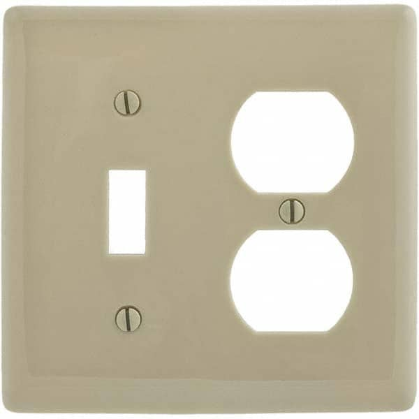 Hubbell Wiring Device-Kellems - Wall Plates Wall Plate Type: Combination Wall Plates Color: Ivory - Americas Tooling