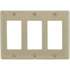 Hubbell Wiring Device-Kellems - Wall Plates Wall Plate Type: Outlet Wall Plates Color: Ivory - Americas Tooling