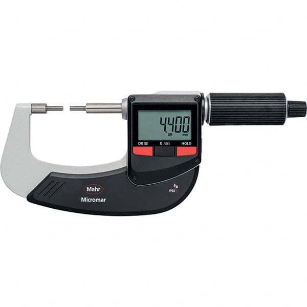 Mahr - Electronic Outside Micrometers Type: Standard Minimum Measurement (Decimal Inch): 1.0000 - Americas Tooling