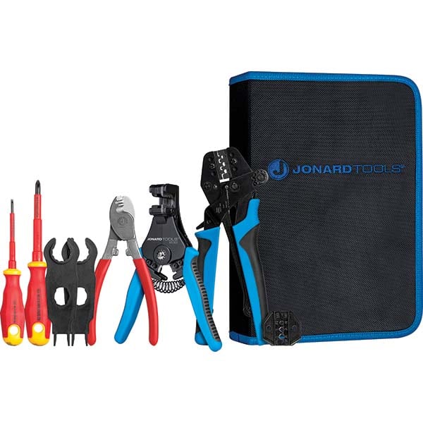 Jonard Tools - Crimpers Type: Solar Panel Crimping Tool Kit Capacity: 14, 12, or 10 AWG - Americas Tooling