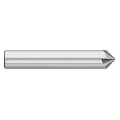 Titan USA - Chamfer Mills; Cutter Head Diameter (Inch): 3/16 ; Included Angle B: 49 ; Included Angle A: 82 ; Chamfer Mill Material: Solid Carbide ; Chamfer Mill Finish/Coating: Uncoated ; Overall Length (Inch): 2-1/2 - Exact Industrial Supply