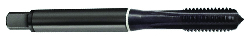 4-40 Dia. - 2B - 3 FL - Cobalt Semi-Bott White Ring Tap - Blk-Ox FORM-C DIN 371 - Americas Tooling