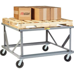 Little Giant - 3,600 Lb Capacity Steel Adjustable Pallet Stand - 30" High - Americas Tooling