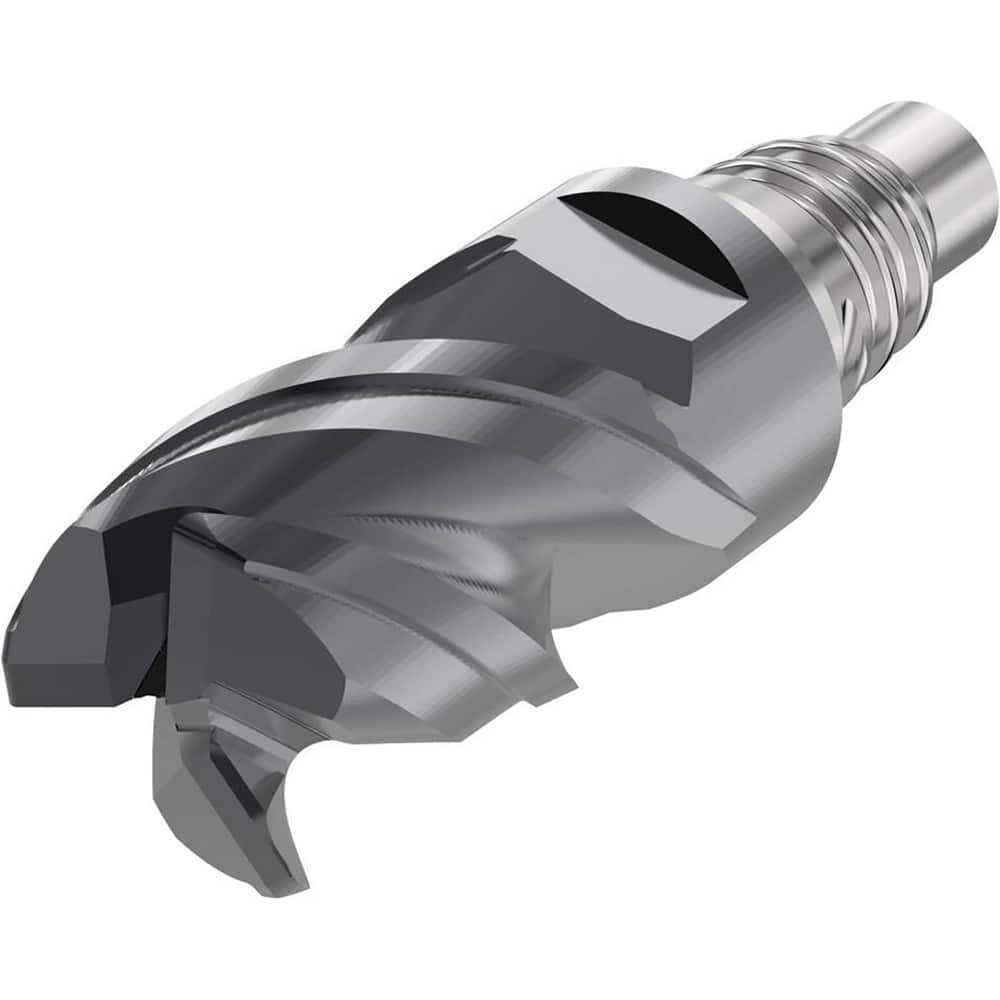 Corner Radius & Corner Chamfer End Mill Heads; Mill Diameter (mm): 10.00; Mill Diameter (Decimal Inch): 0.3937; Length of Cut (mm): 12.0000; Connection Type: E10; Overall Length (mm): 29.9000; Centercutting: Yes; Corner Radius (mm): 0.50; Minimum Helix An