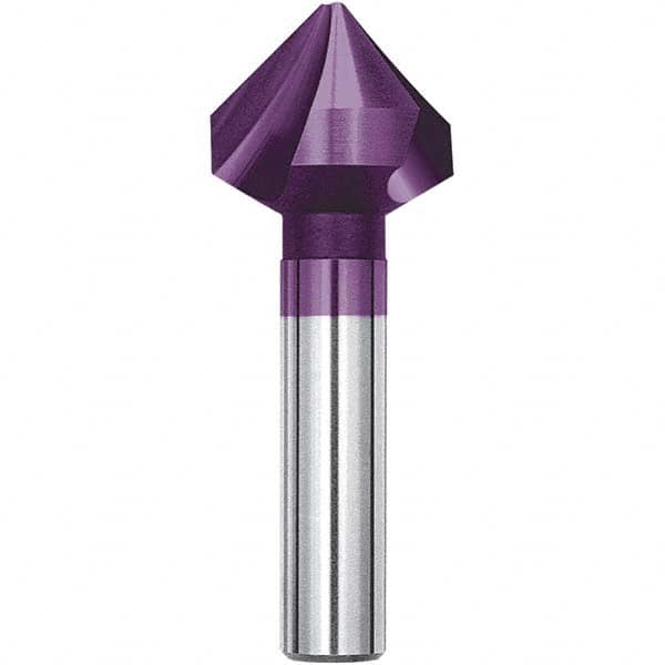 Magafor - 8.3mm Head Diam, 15/64" Shank Diam, 90° Solid Carbide Countersink - Americas Tooling