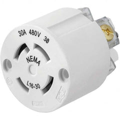 Hubbell Wiring Device-Kellems - 3-Phase Delta 480 VAC 30A NEMA L16-30R Industrial Twist Lock Connector - Americas Tooling