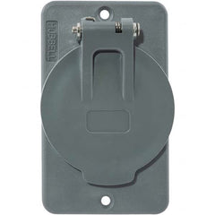 Hubbell Wiring Device-Kellems - Electrical Outlet Box & Switch Box Accessories Accessory Type: Box Cover Material: PBT Resin - Americas Tooling