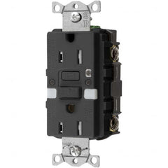 Hubbell Wiring Device-Kellems - GFCI Receptacles Grade: Commercial Color: Black - Americas Tooling