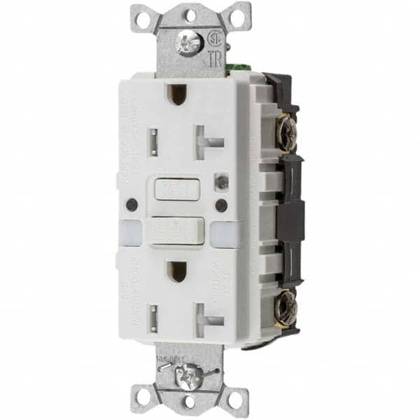 Hubbell Wiring Device-Kellems - GFCI Receptacles Grade: Commercial Color: White - Americas Tooling