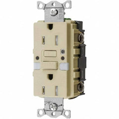 Hubbell Wiring Device-Kellems - GFCI Receptacles Grade: Commercial Color: Ivory - Americas Tooling