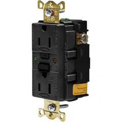 Hubbell Wiring Device-Kellems - GFCI Receptacles Grade: Industrial Color: Black - Americas Tooling