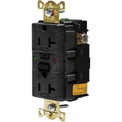 Hubbell Wiring Device-Kellems - GFCI Receptacles Grade: Industrial Color: Black - Americas Tooling