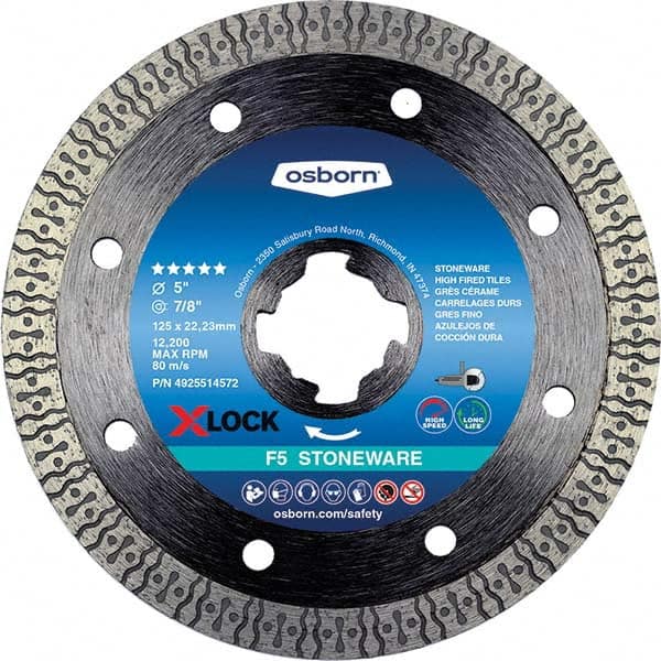 Osborn - 5 x 0.09, 7/8" Hole Diamond Cutoff Wheel - Americas Tooling