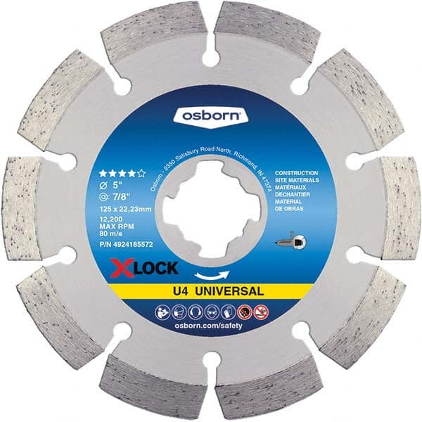 Osborn - 5 x 0.09, 7/8" Hole Diamond Cutoff Wheel - Americas Tooling