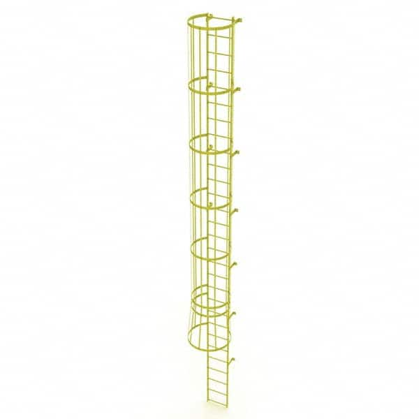 TRI-ARC - Rolling & Wall Mounted Ladders & Platforms Type: Fixed Ladder Style: Safety Cage - Americas Tooling