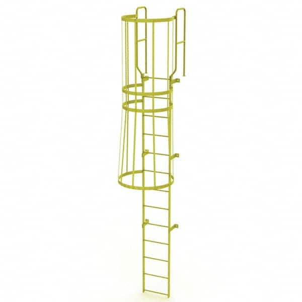 TRI-ARC - Rolling & Wall Mounted Ladders & Platforms Type: Fixed Ladder Style: Safety Cage - Americas Tooling