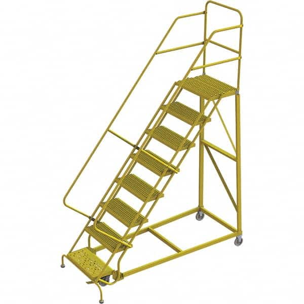 TRI-ARC - Rolling & Wall Mounted Ladders & Platforms Type: Stairway Slope Ladder Style: Forward Descent 50 Degree Incline - Americas Tooling