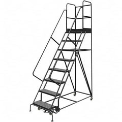 TRI-ARC - Rolling & Wall Mounted Ladders & Platforms Type: Rolling Warehouse Ladder Style: Rolling Platform Ladder - Americas Tooling