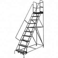 TRI-ARC - Rolling & Wall Mounted Ladders & Platforms Type: Rolling Warehouse Ladder Style: Rolling Platform Ladder - Americas Tooling