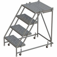 TRI-ARC - Rolling & Wall Mounted Ladders & Platforms Type: Rolling Warehouse Ladder Style: Rolling Platform Ladder - Americas Tooling