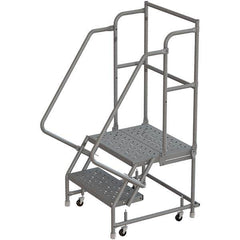 TRI-ARC - Rolling & Wall Mounted Ladders & Platforms Type: Rolling Warehouse Ladder Style: Rolling Platform Ladder - Americas Tooling