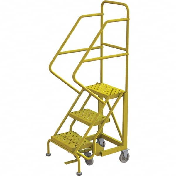 TRI-ARC - Rolling & Wall Mounted Ladders & Platforms Type: Stairway Slope Ladder Style: Forward Descent 50 Degree Incline - Americas Tooling