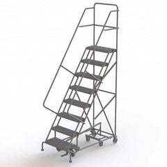 TRI-ARC - Rolling & Wall Mounted Ladders & Platforms Type: All-Directional Ladder Style: Forward Descent 50 Degree Incline - Americas Tooling