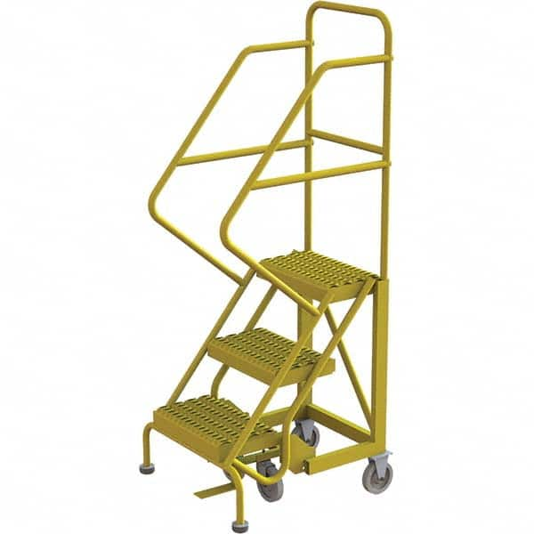 TRI-ARC - Rolling & Wall Mounted Ladders & Platforms Type: Stairway Slope Ladder Style: Forward Descent 50 Degree Incline - Americas Tooling