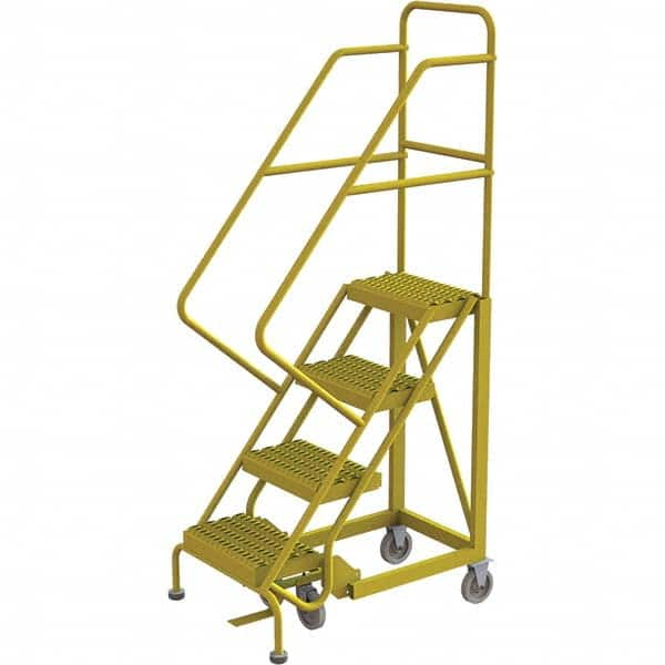 TRI-ARC - Rolling & Wall Mounted Ladders & Platforms Type: Stairway Slope Ladder Style: Forward Descent 50 Degree Incline - Americas Tooling