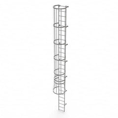 TRI-ARC - Rolling & Wall Mounted Ladders & Platforms Type: Fixed Ladder Style: Safety Cage - Americas Tooling